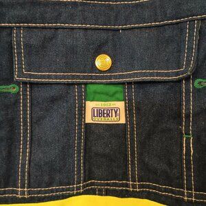 Liberty Men's Hi-Vis Tape Bib Overalls Indigo 34x… - image 1